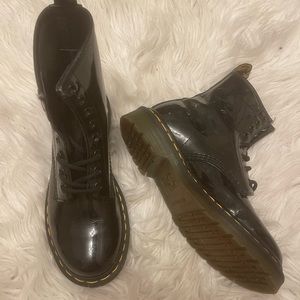 Dr. Martens 1460 women’s patent leather lace up boots